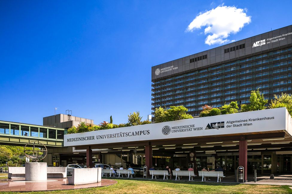Eingangsbereich des Medizinischen Universitätscampus AKH Wien © MedUni Wien / AKH Wien / Houdek